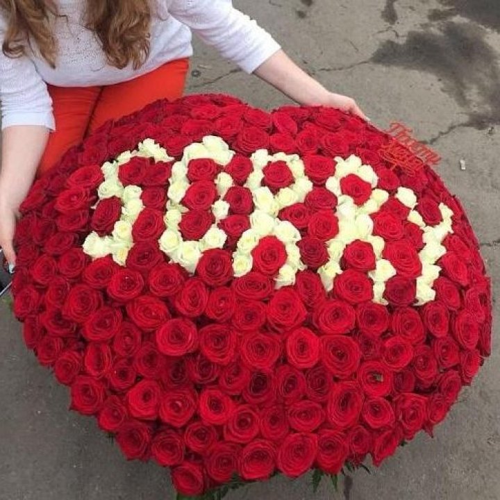 351 роза "Прости меня" в Окурджаларе